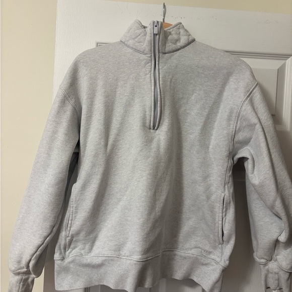 Aritzia Gray Zip-Up Sweater - Picture 2 of 5